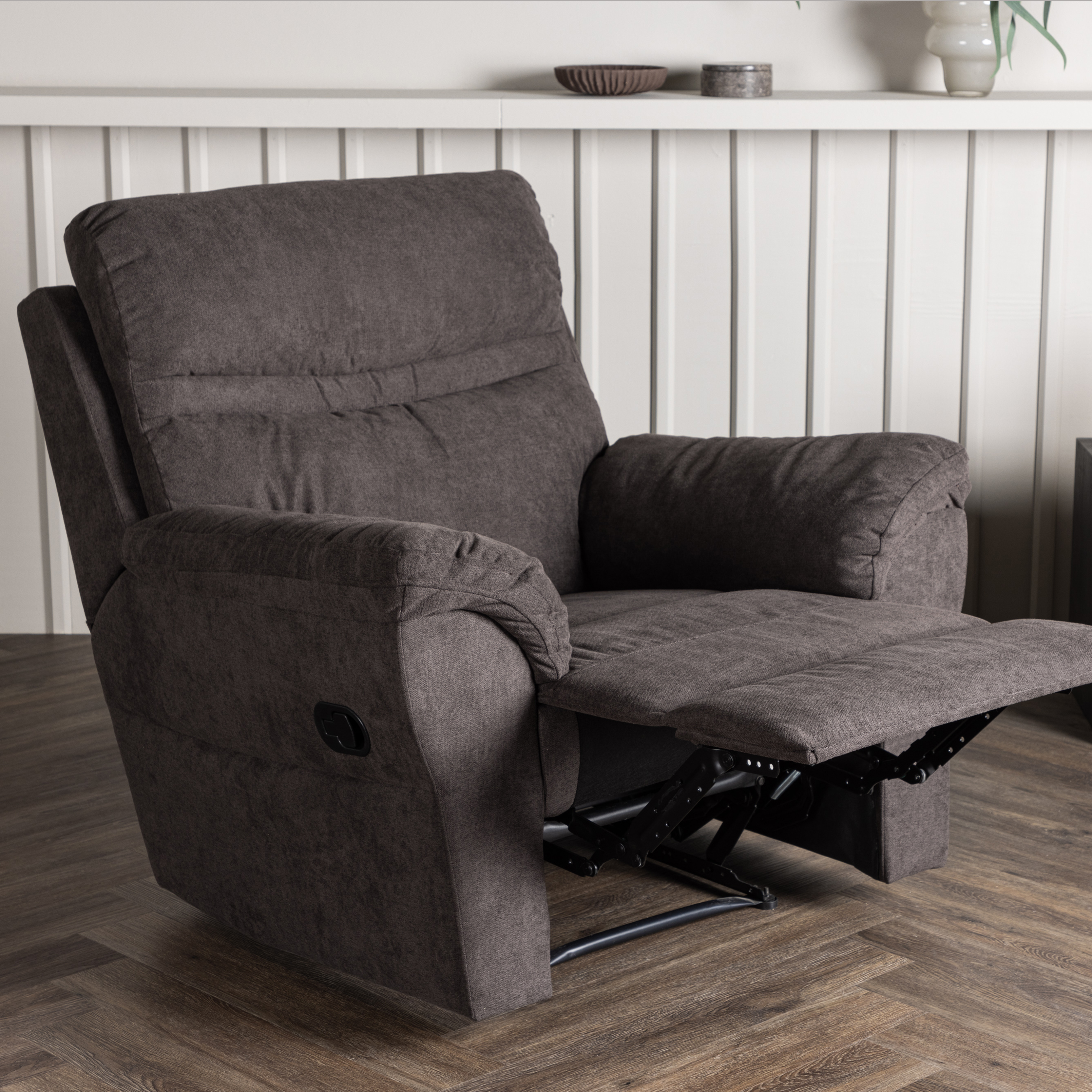 Reclinerfåtölj Venture Home Taranto Brun Fåtölj i Polyester