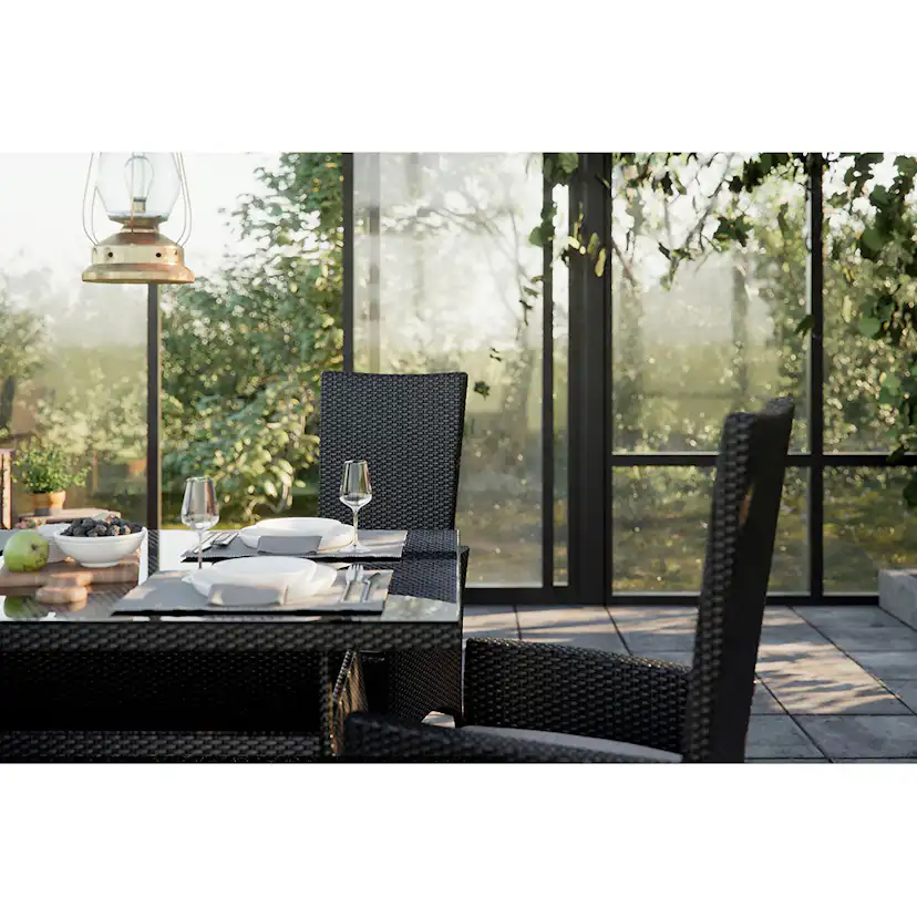 Thor Bord 140x90 cm Svart Svart