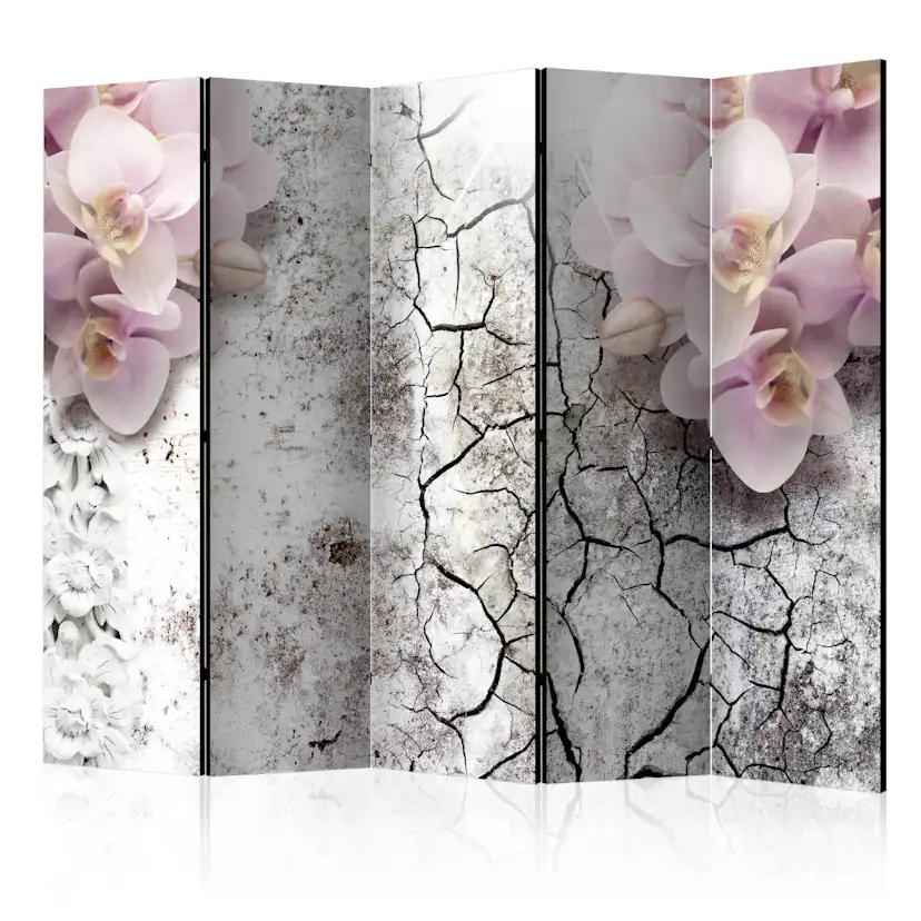 Rumsavdelare Skärmvägg Arkiio Bright Red Orchids II 225x172 cm