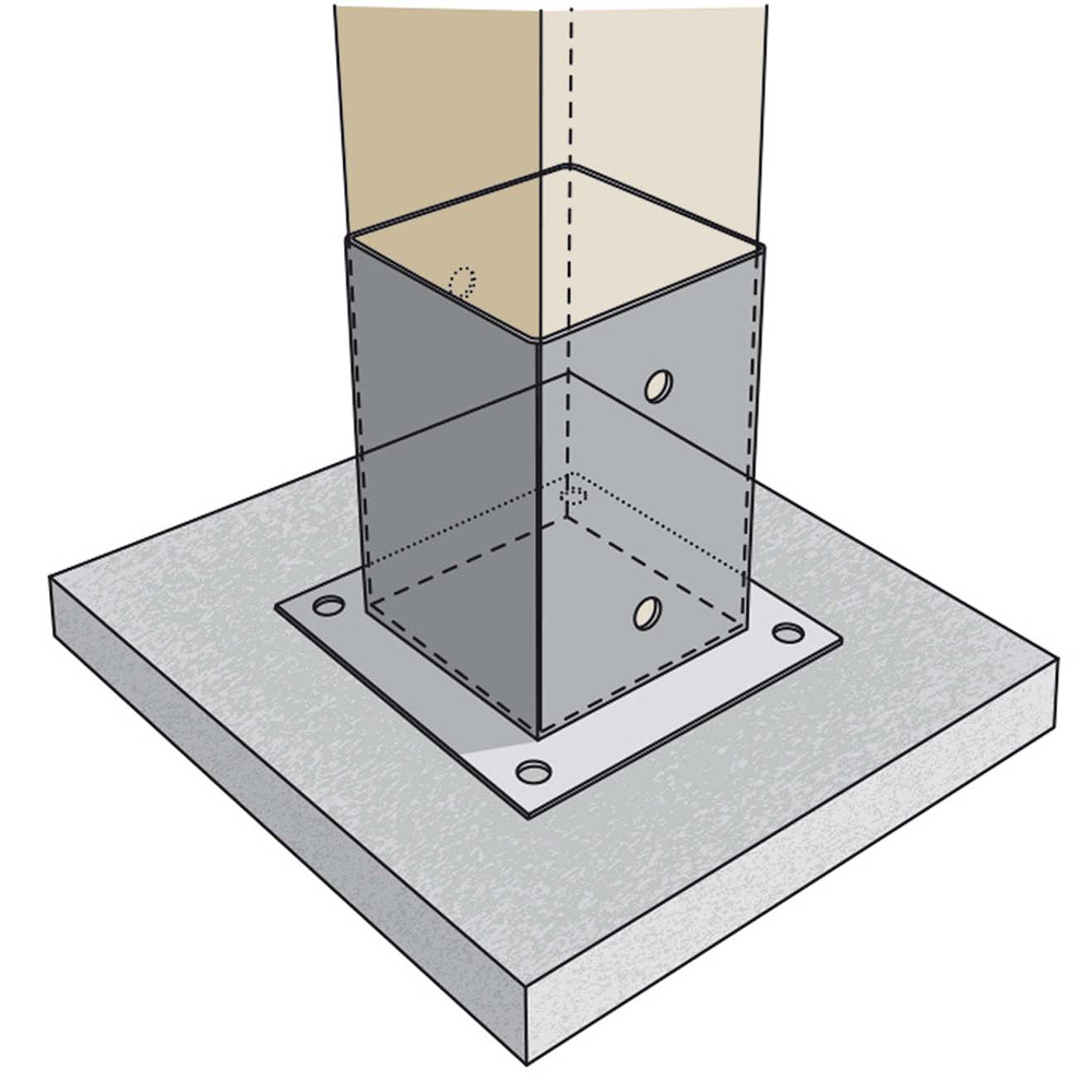 Stolpplatta FAST PSP 71x71
