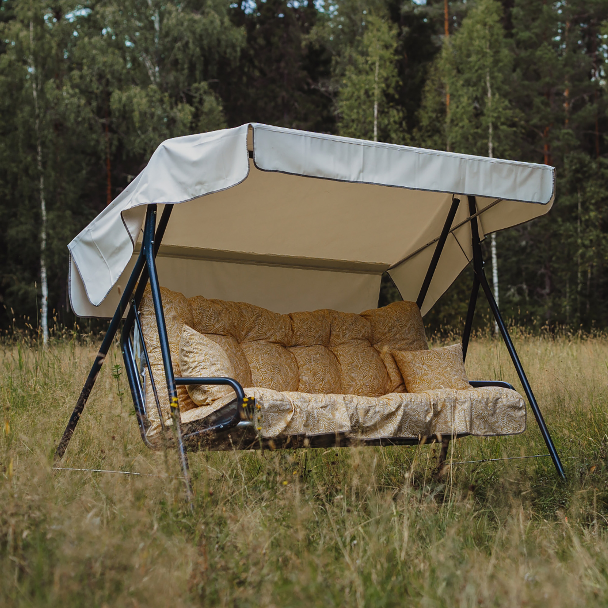 Suvi 3- pers. hammock, 98B Grå/Gul