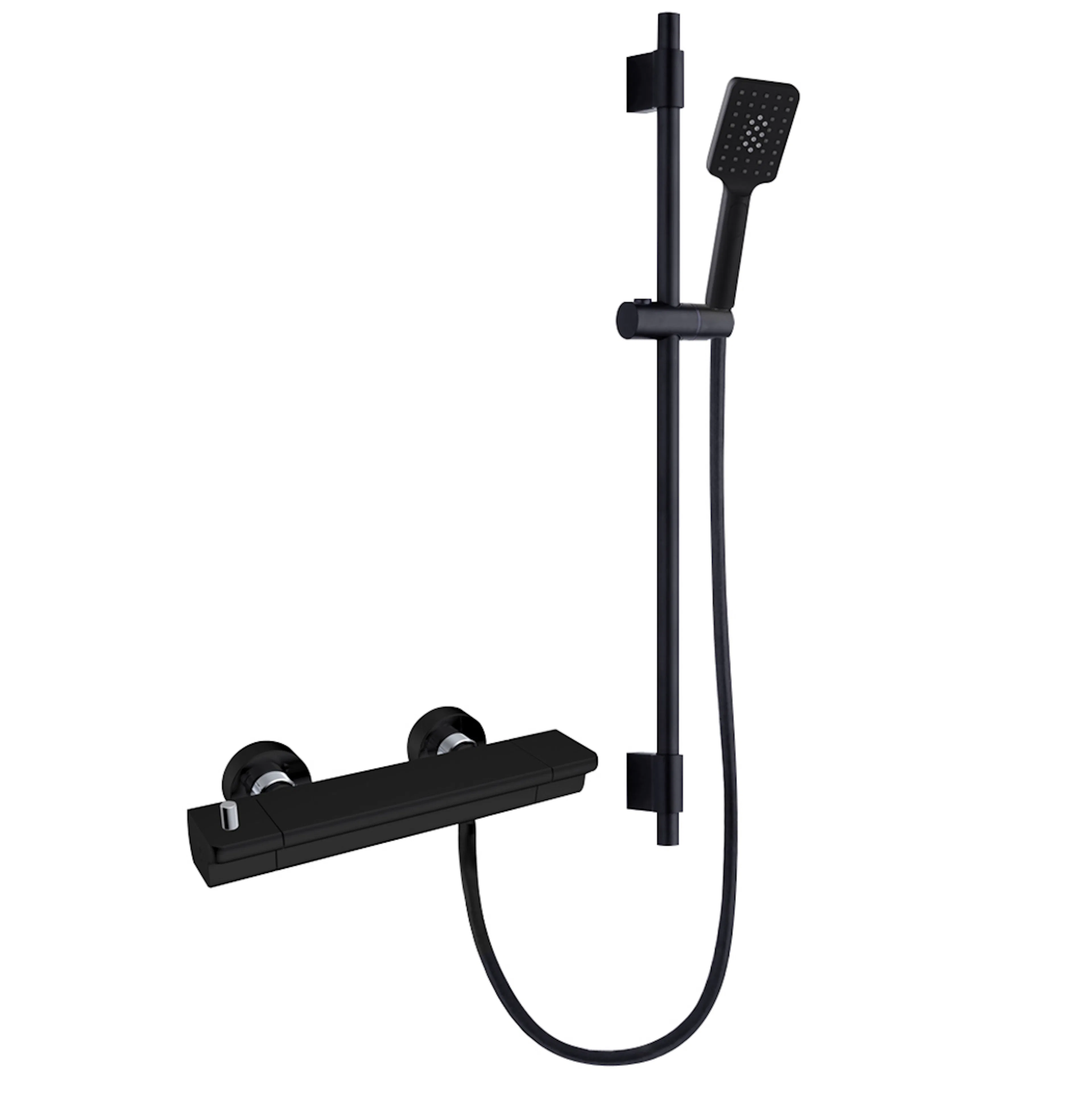 DUSCHSET SKUR MED DUSCHBLANDARE STIMMA 150CC SVART Svart