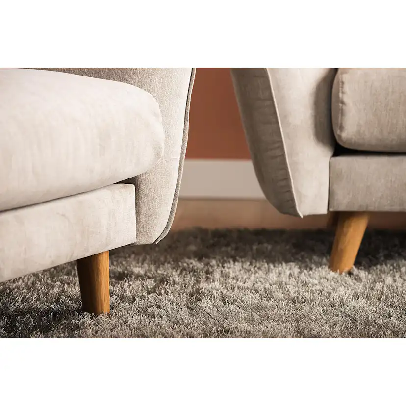 Trend Lyx 3-sits Divansoffa Vänster Svarta ben