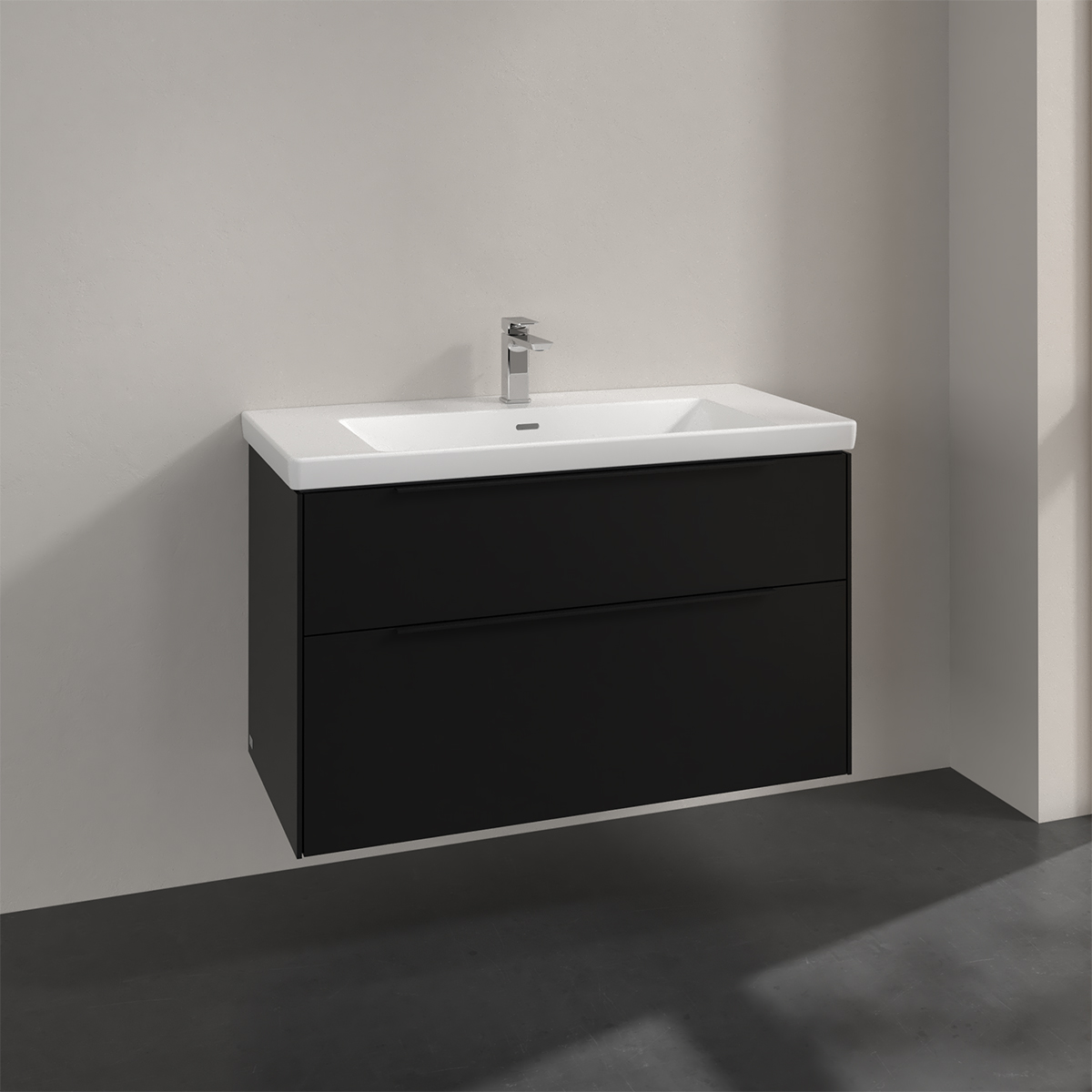 Tvättställsskåp Villeroy & Boch Subway 3.0 med 2 Lådor