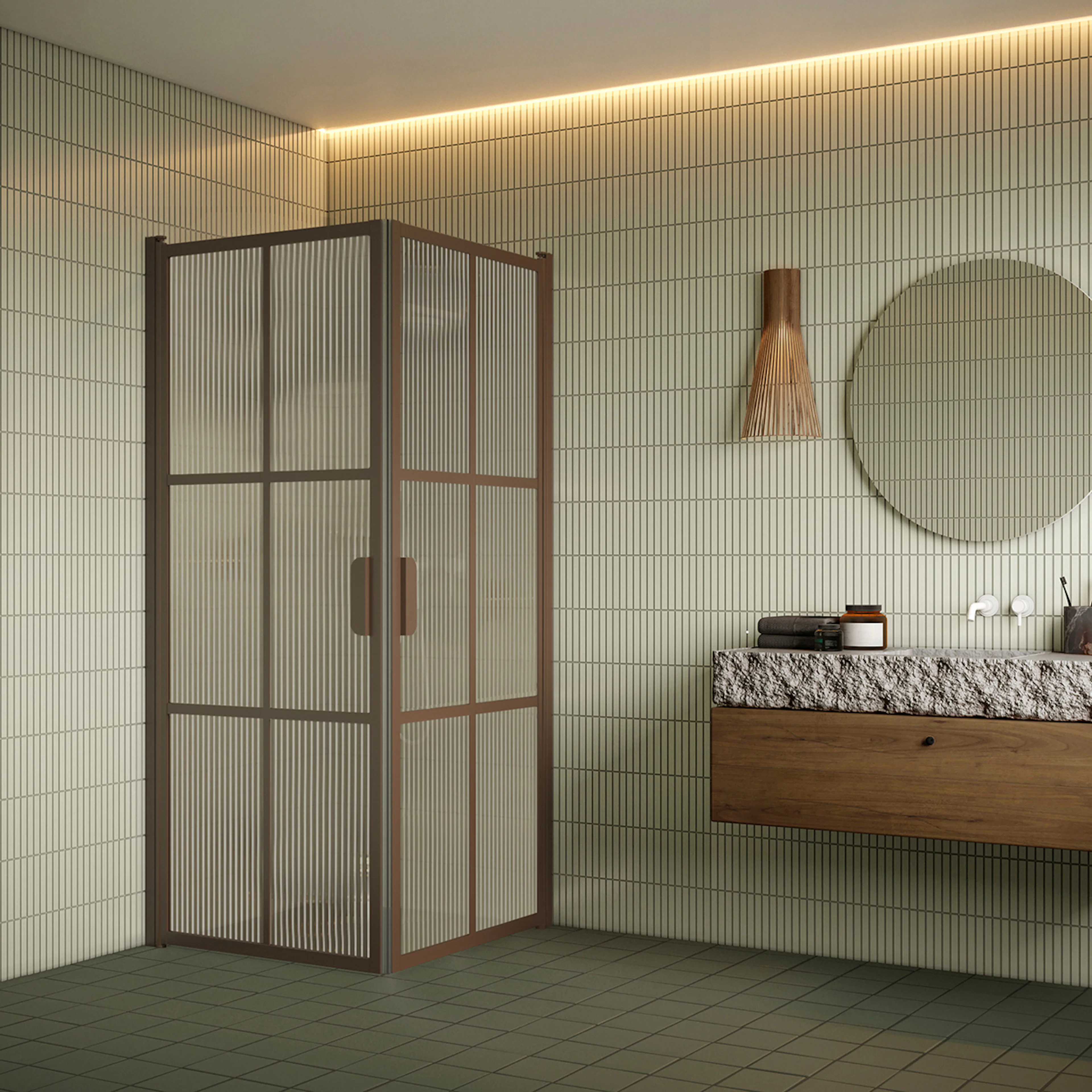 Duschhörn Hietakari Bläk 767 Paris Vändbara Dörrar