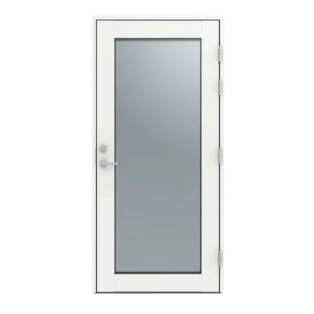 Altandörr Diplomat Vit Klarglas Aluminum