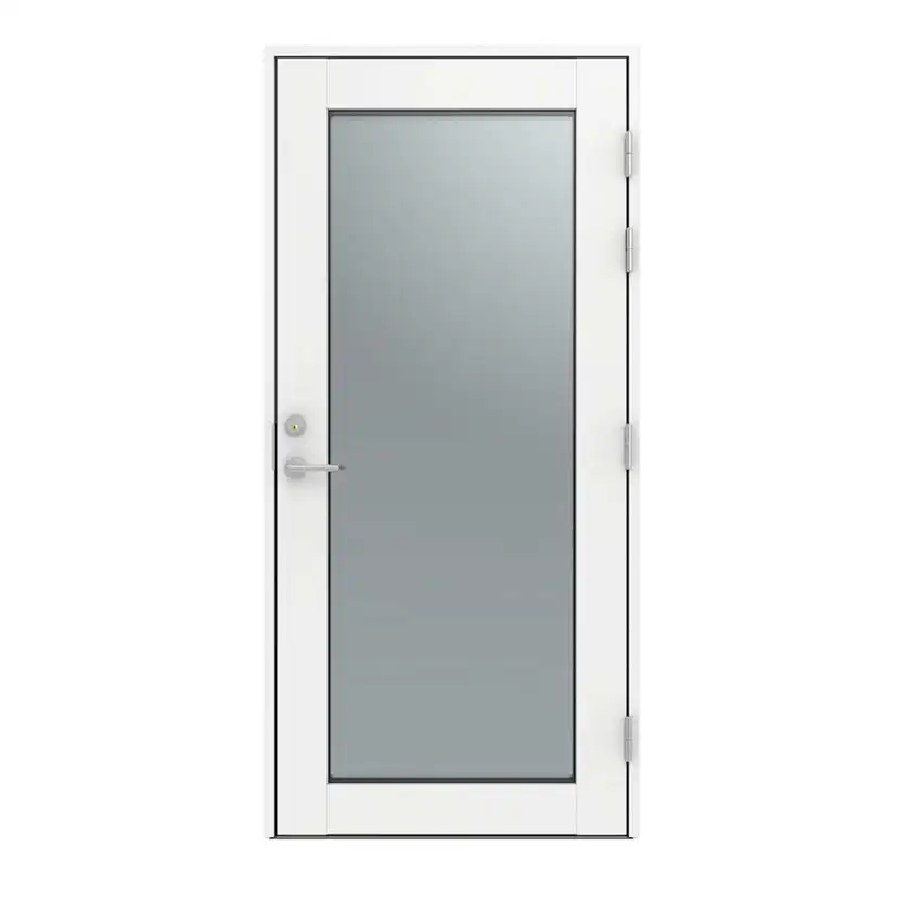 Altandörr Diplomat Vit Klarglas Aluminum