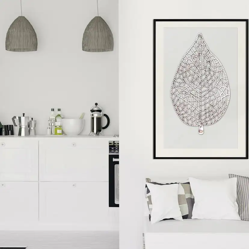 Poster Artgeist Affisch Azur Leaf