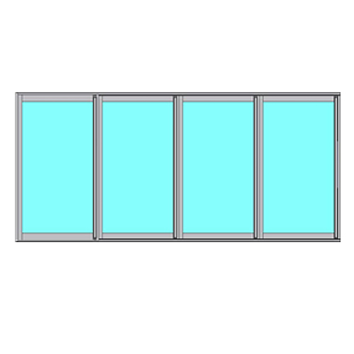 Skjutbart Fönsterparti Novoroom Energi 4-Delat