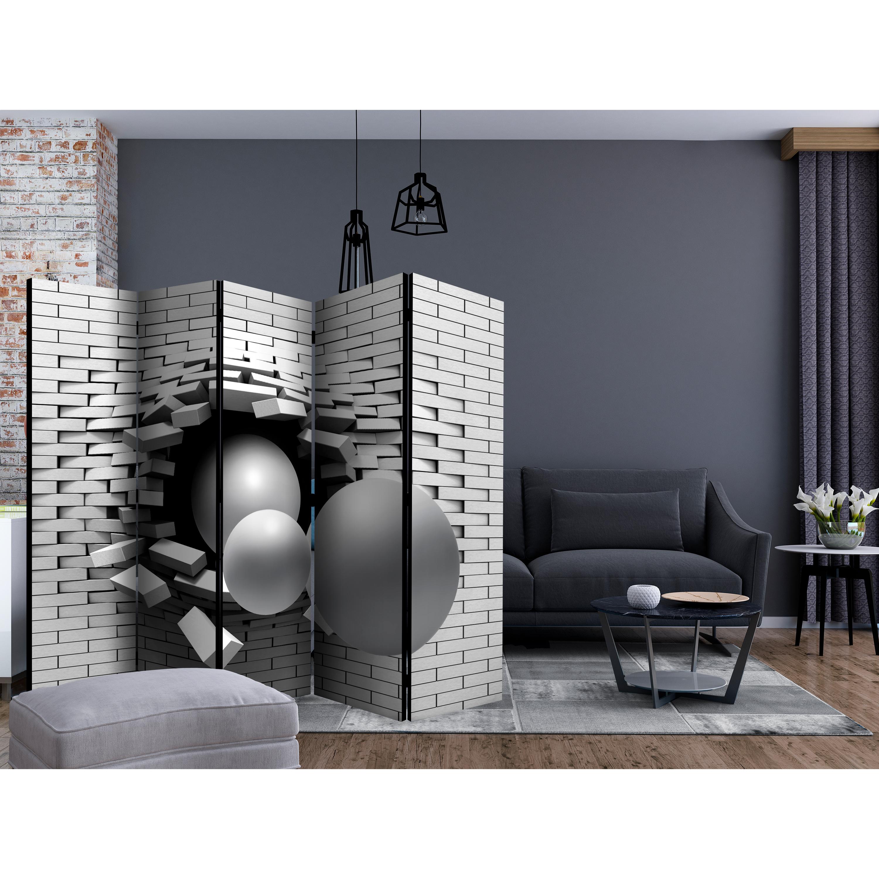 Rumsavdelare Skärmvägg Arkiio Brick In The Wall II 225x172 cm