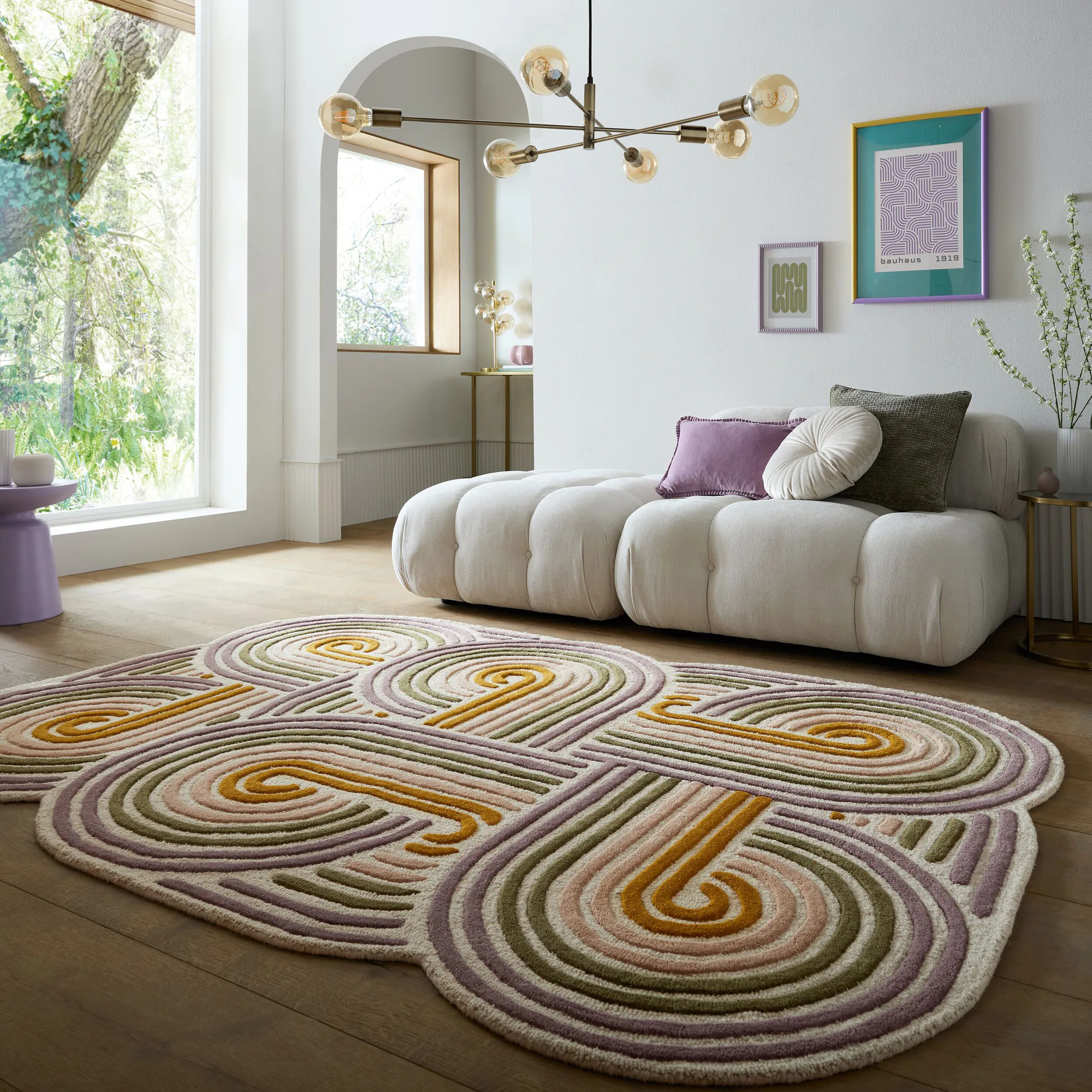 Rektangulär Matta Flair Rugs Spiral Shaped Wool
