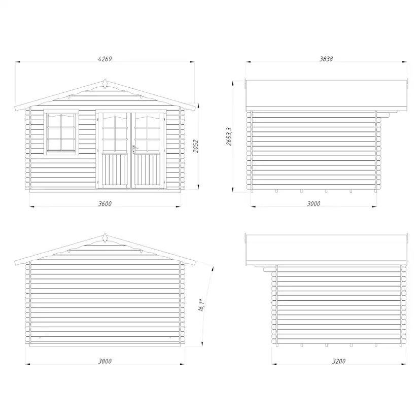 Stuga Palmako Emma 10,8