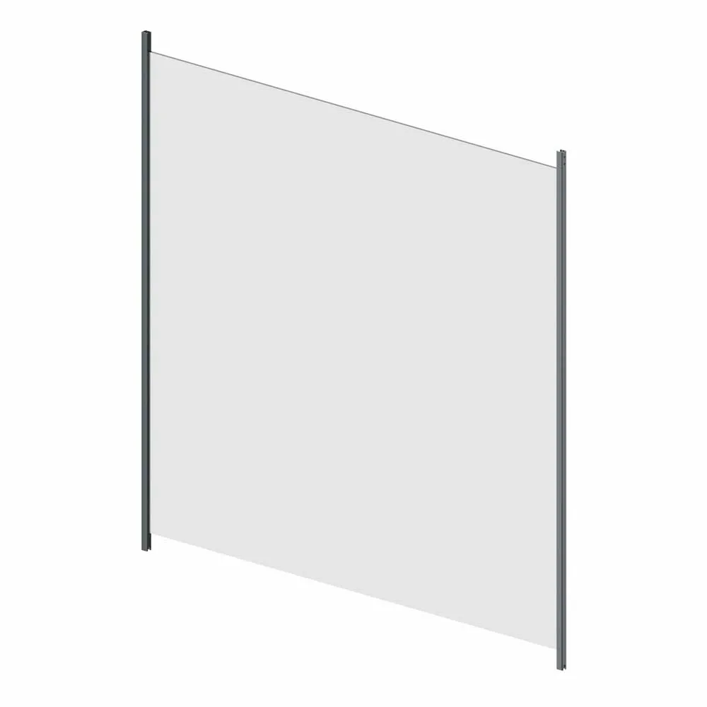Glas Landskap Härdat 6 Mm Glasräcke Alu Antracit Cc 100 Cm
