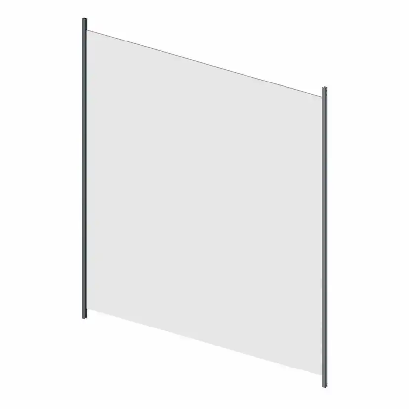 Glas Landskap Härdat 6 Mm Glasräcke Alu Antracit Cc 100 Cm