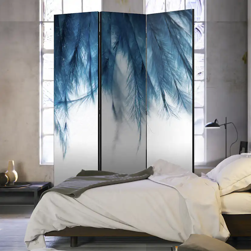 Rumsavdelare Skärmvägg Arkiio Sapphire Feathers 135x172 cm