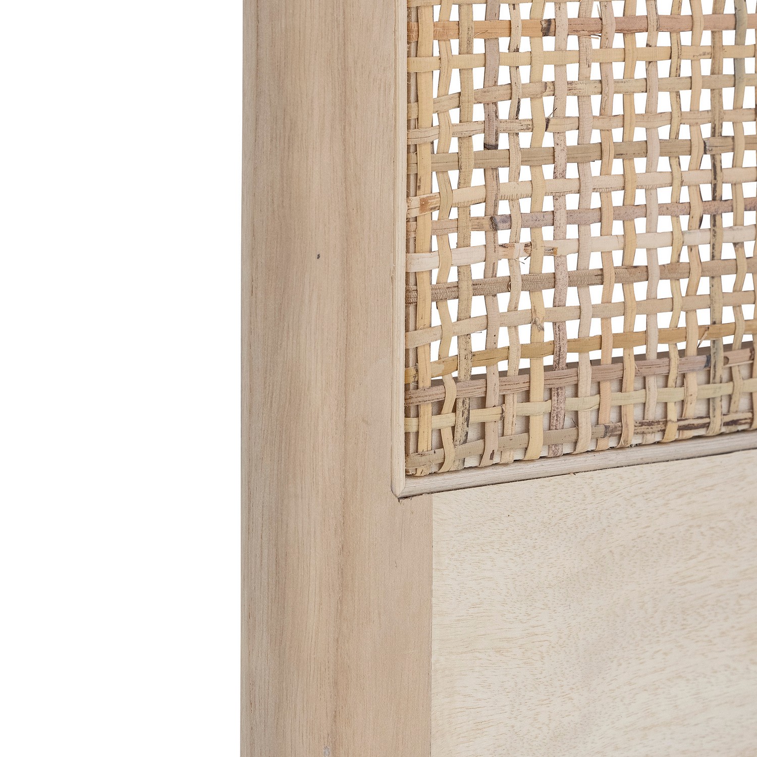 Sänggavel Bloomingville Raley Väggfäst/Golvstående Gavel Ljus Rotting 180cm