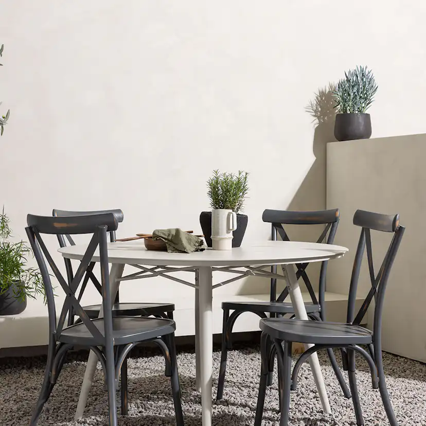 Matgrupp Venture Home Lina Bord med 4 Tablas Stolar