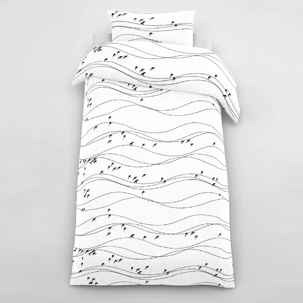 Påslakanset Arvidssons Textil Flyttfåglar Enkelsäng