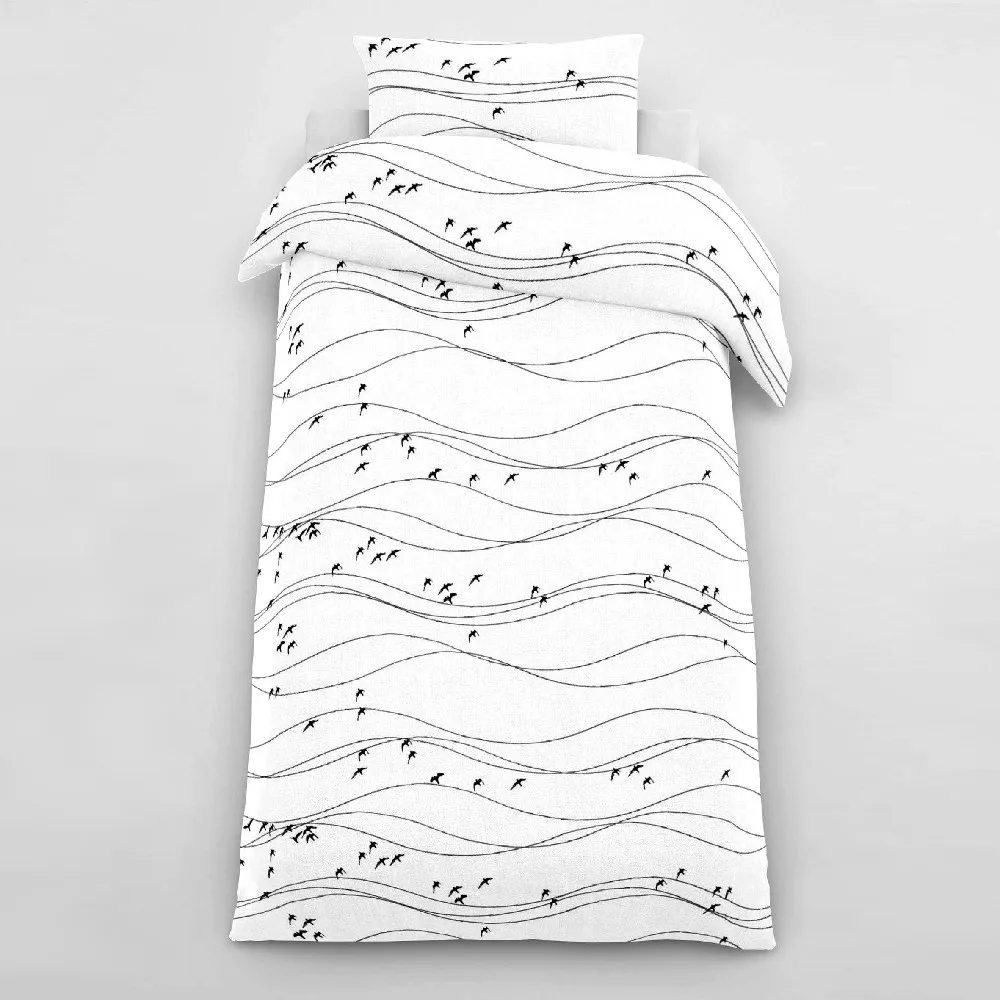 Påslakanset Arvidssons Textil Flyttfåglar Enkelsäng