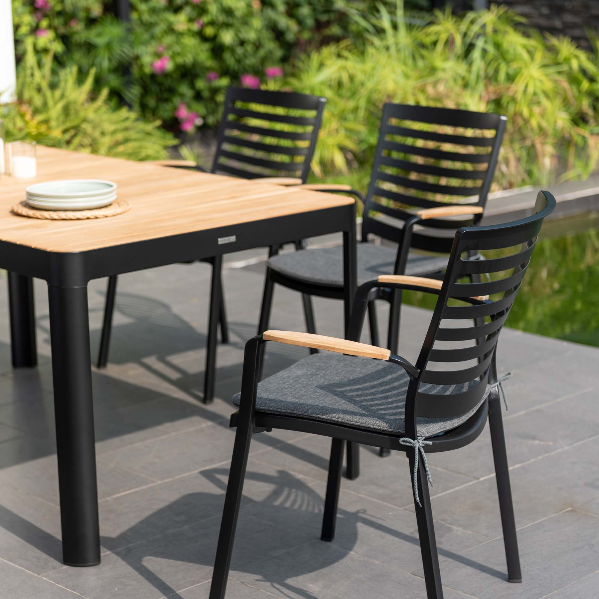 Matgrupp Utomhus LifestyleGarden Portals 161 cm 6 karmstolar