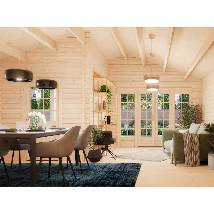 Irene/Roger 21,9+5,2 m2 kit Brun dippad