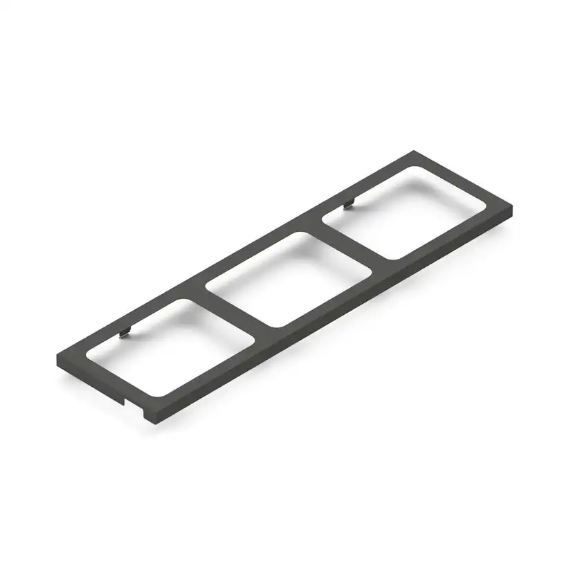 KÄLLSORTERING TOLEDO TOPPRAM 80X35 MÖRKGRÅ Mått: 80x35 mm