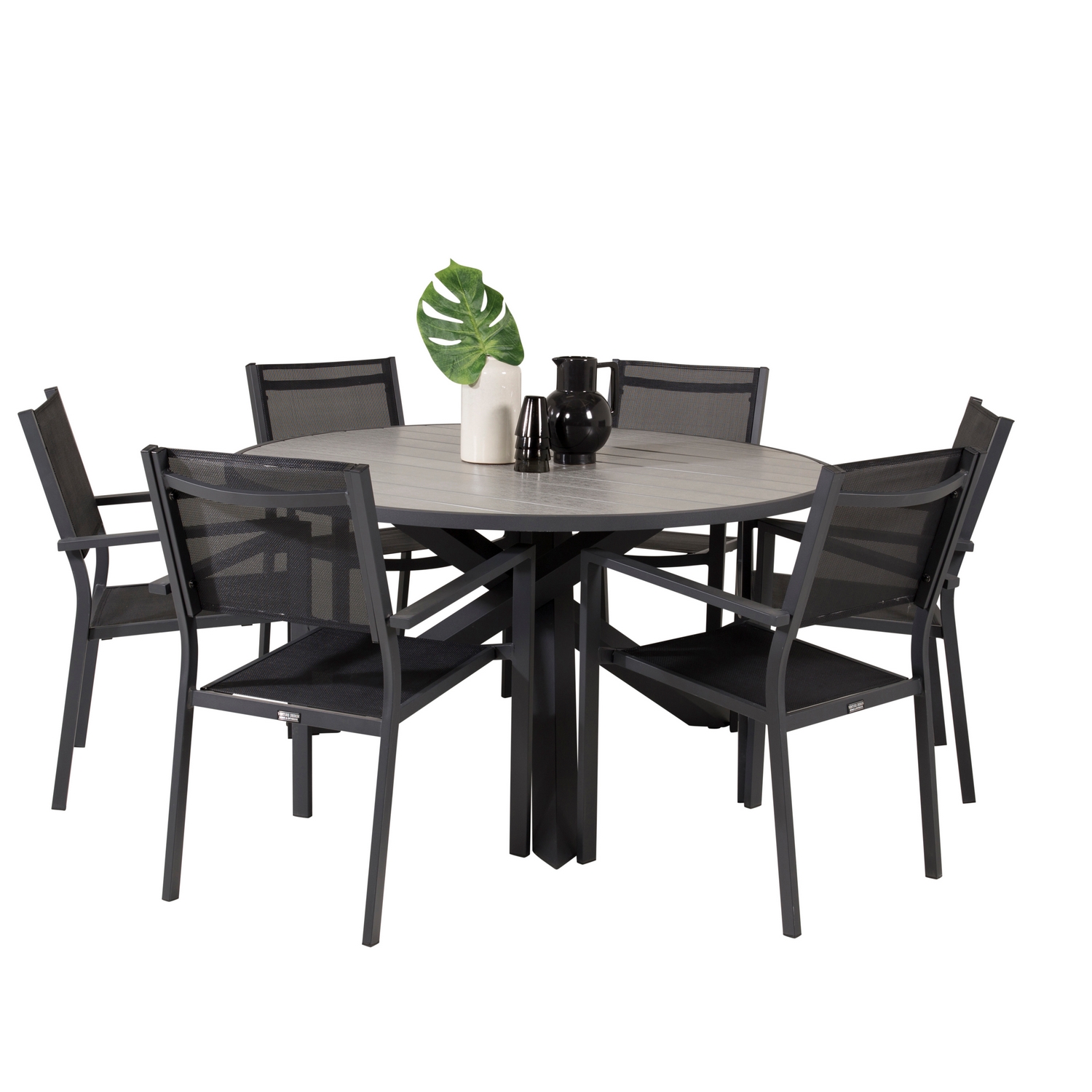 Matgrupp Venture Home Pincy Ø140 med 6 Copacabana Matstolar