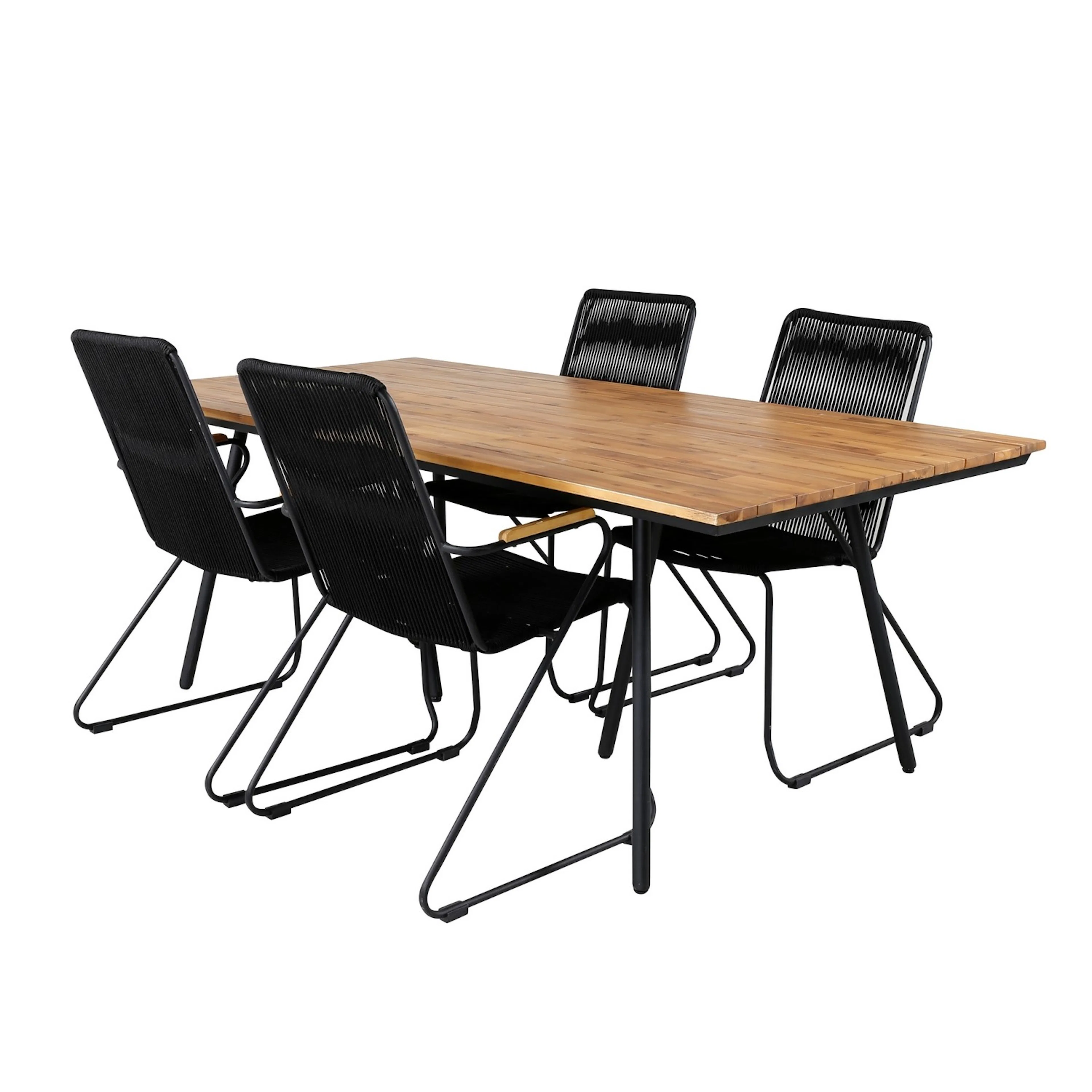 Matgrupp Venture Home Chane med 4 Billy Karmstolar
