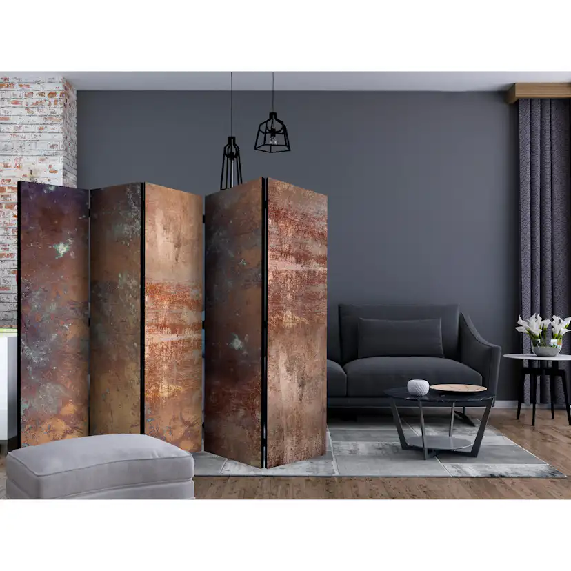 Rumsavdelare Skärmvägg Arkiio Rusty Plate II 225x172 cm