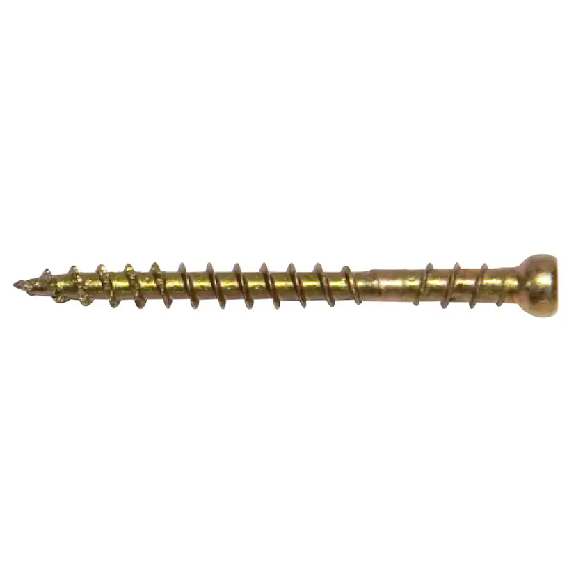 Golv-/Sockelskruv Gunnebo Fastening 4,2 mm Gulförzinkad Tx15