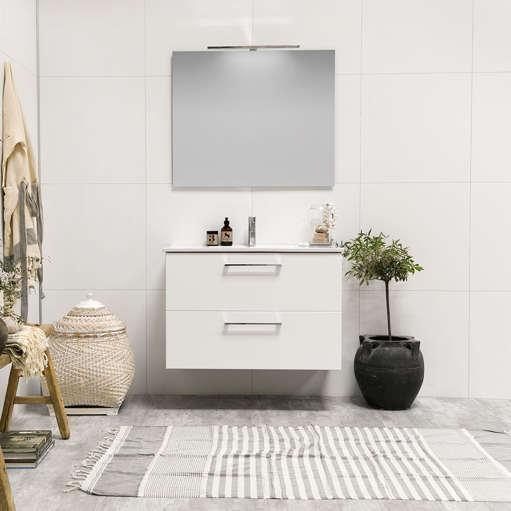 Tvättställsskåp Noro Home Vit