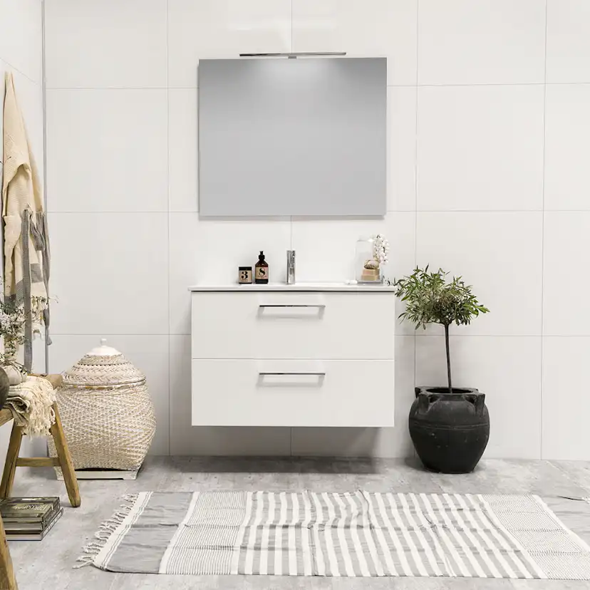 Tvättställsskåp Noro Home Vit
