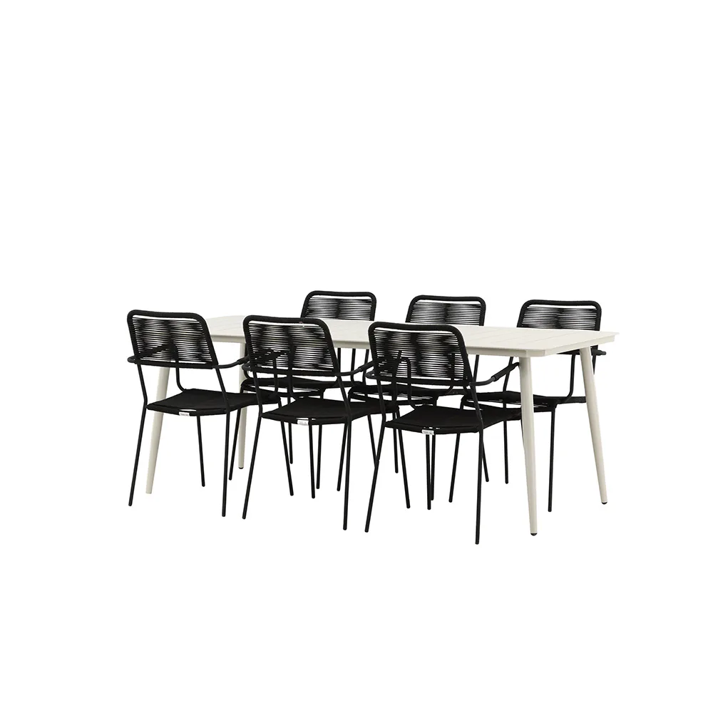 Matgrupp Venture Home Lina med 6 Lindos Stolar