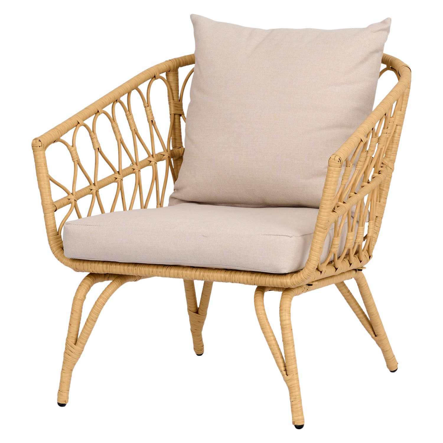 Loungeset ENVY DESIGN Magrethe Utemöbler med Dynor i Rotting
