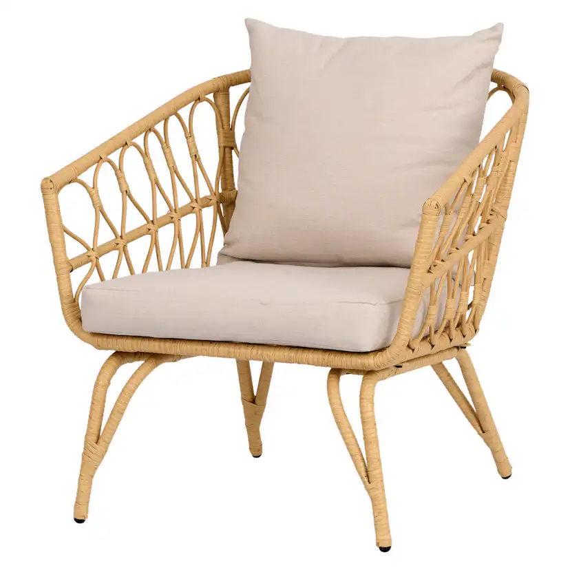 Loungeset ENVY DESIGN Magrethe Utemöbler med Dynor i Rotting