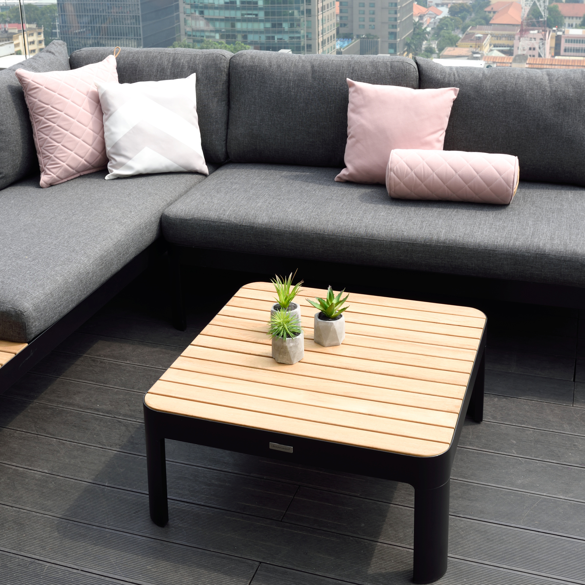 Loungegrupp LifestyleGarden Portals Dark Utomhus