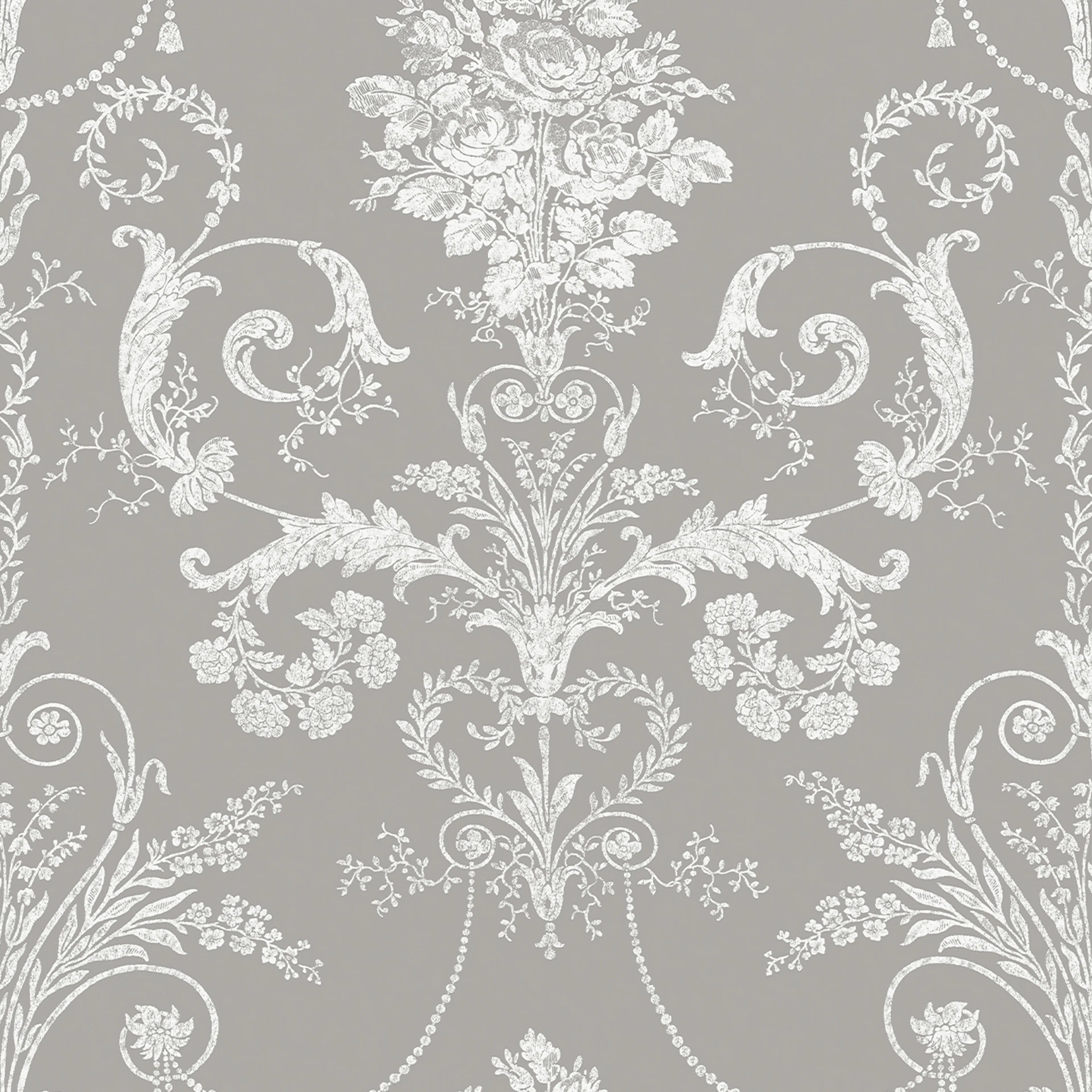Tapet Laura Ashley Josette Steel 113383 EasyUp, Mönstrad