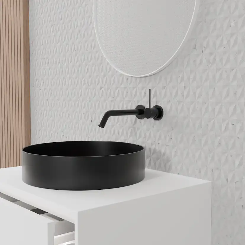 Tvättställsblandare Scandtap Steel Harmonized 1 Shadow Shadow/Svart
