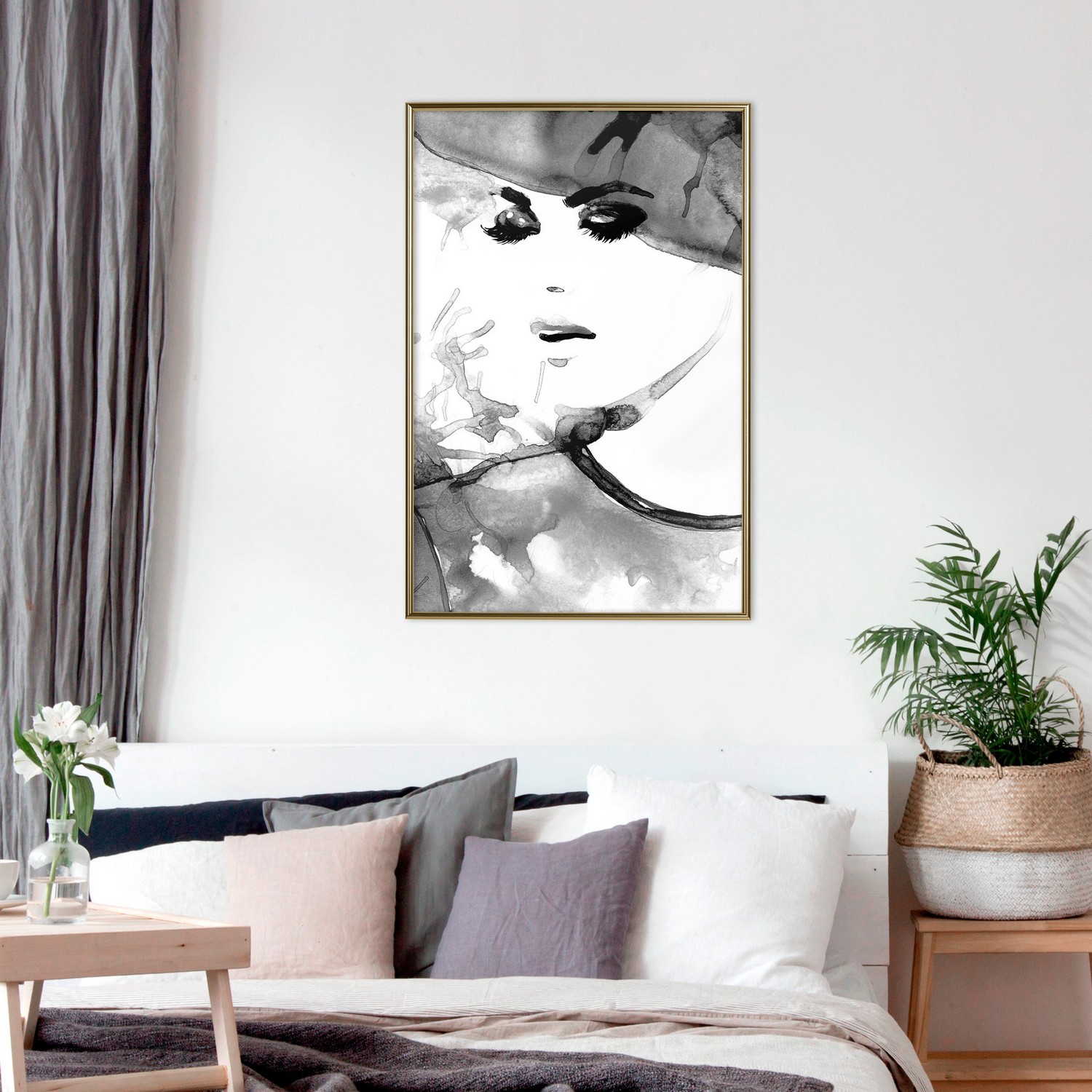 Affisch - Elegance in Love [Poster] 40x60 Guld ram, 40x60 cm