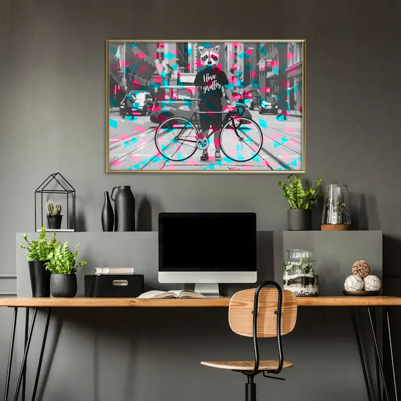 Poster Artgeist Affisch I Love Giraffes