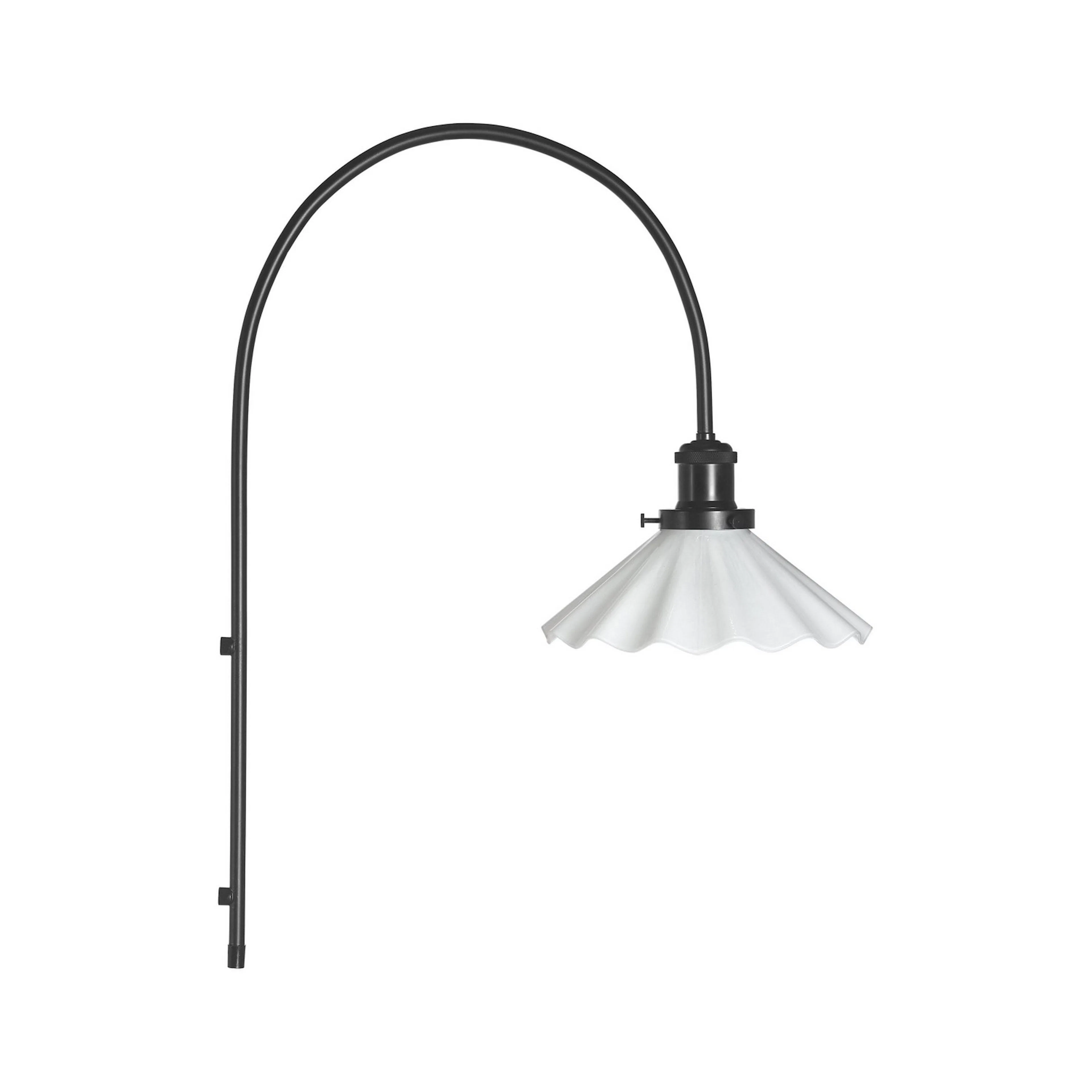 August Vägglampa Opal Veckad 25cm Opal