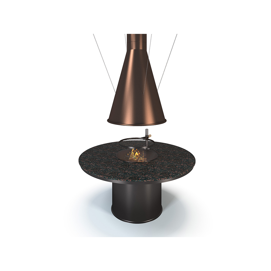 Inomhusgrill Nordkapp.NU FJÄLLGRYTAN med Bordsskiva Ø1570