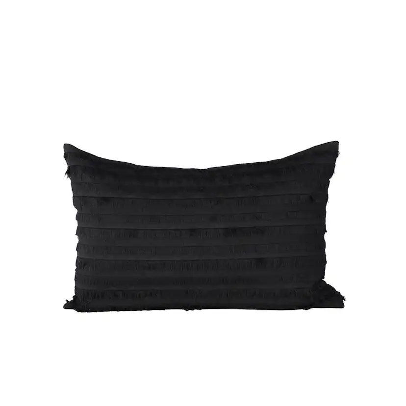 Edith Cushion Cover Cotton - Black Svart