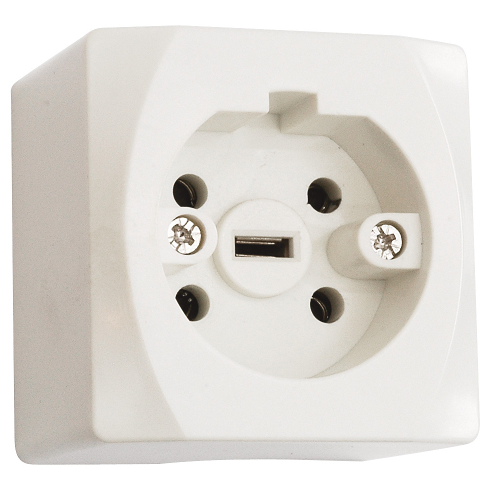 Vägguttag Malmbergs Perilex Utanpåliggande