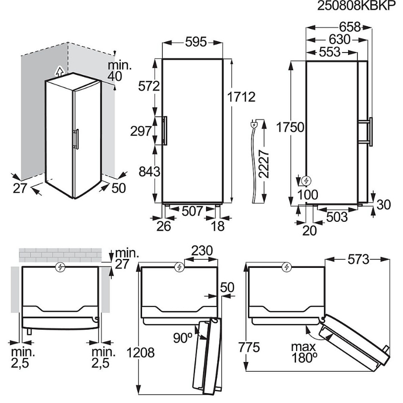 Kyl & fryspaket Electrolux - LRC4DE3W1R-LUC4NE2W1 - DynamicAir och NoFrost