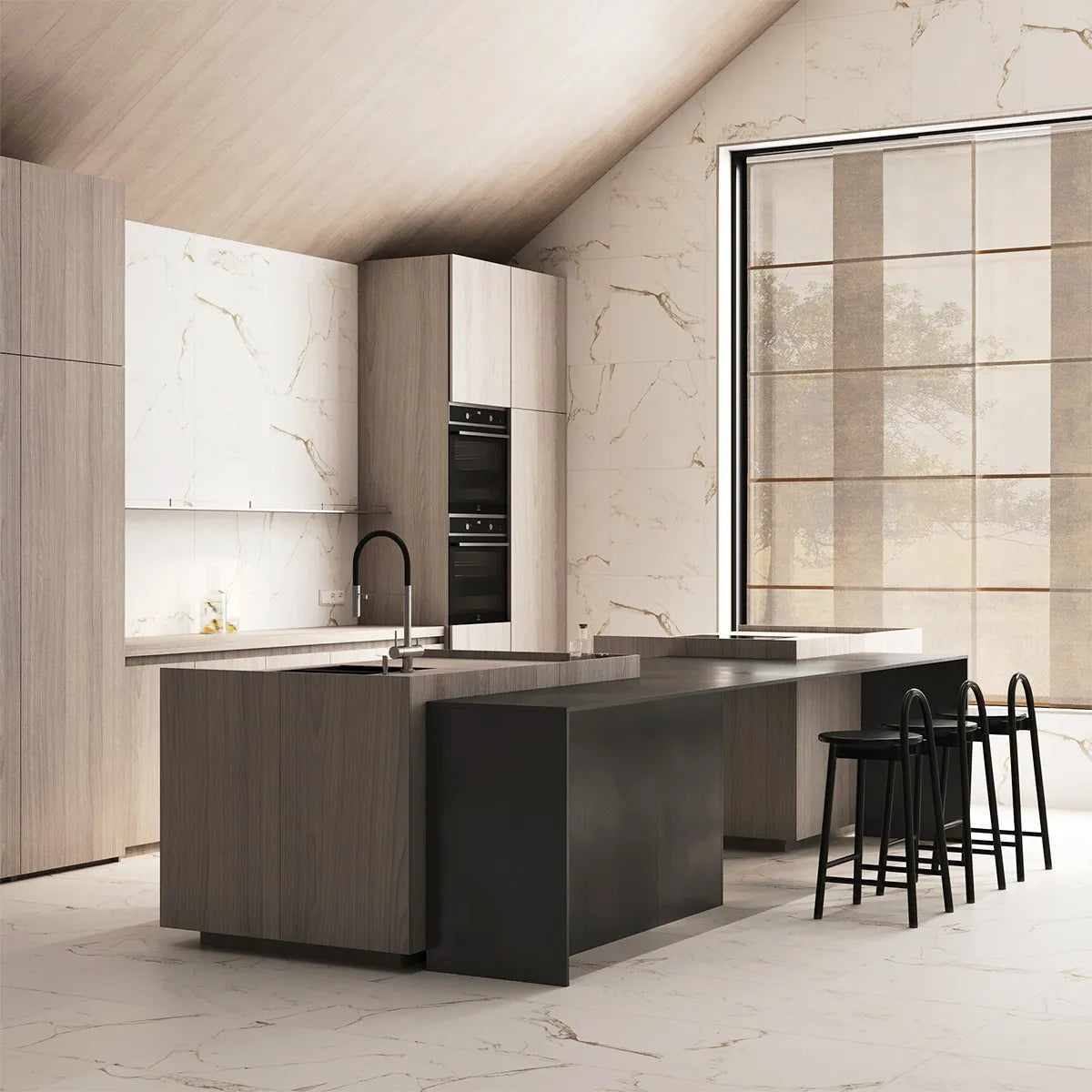 Klinker Tenfors Carrara Gold Marmor Matt 60x60