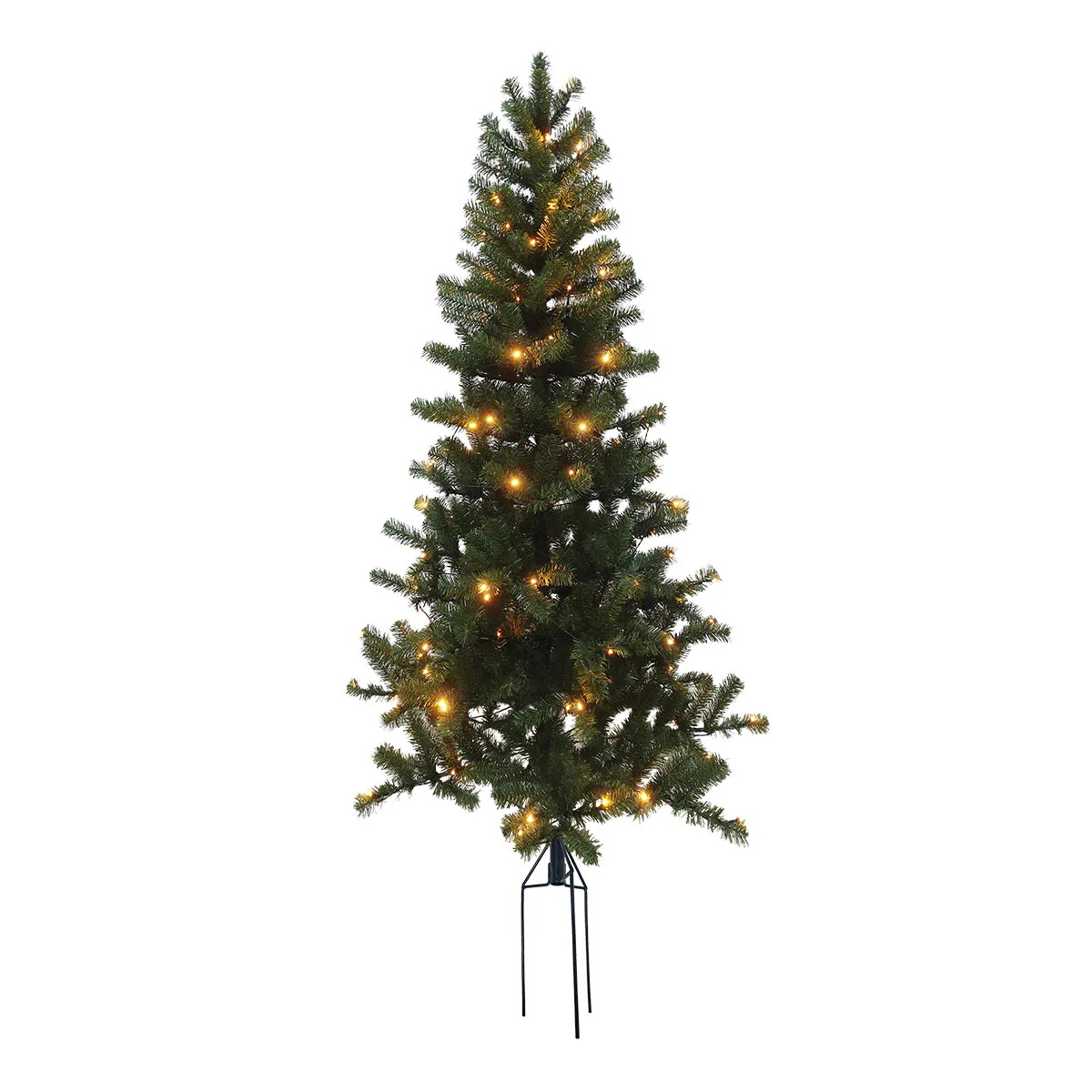 Plastgran Nordic Winter Aske Julgran med LED för Utomhus med Spettx150x90 cm