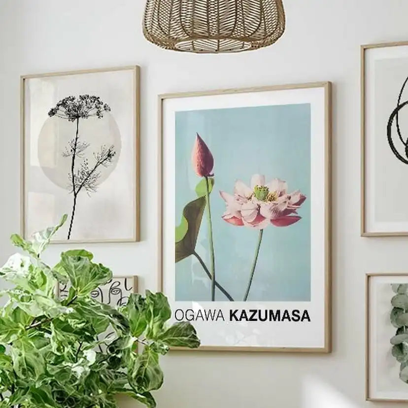 Poster Gallerix Lotus Flowers By Ogawa Kazumasa