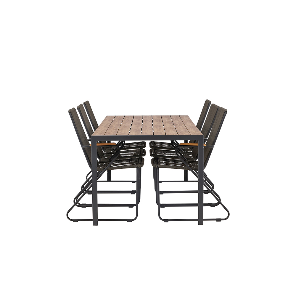 Matgrupp Venture Home Break Bord med 6 Bois Stolar