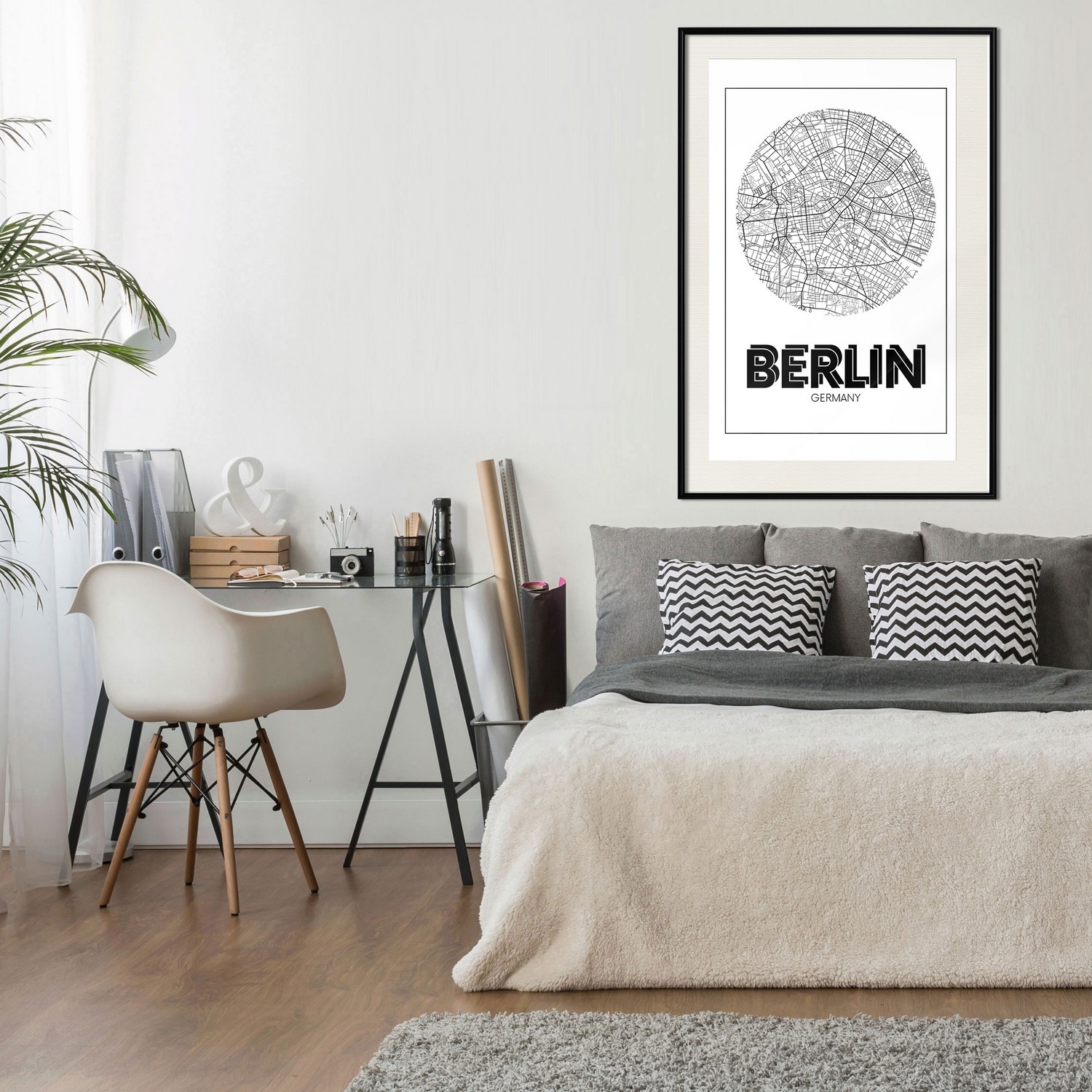 Poster Artgeist Affisch Retro Berlin